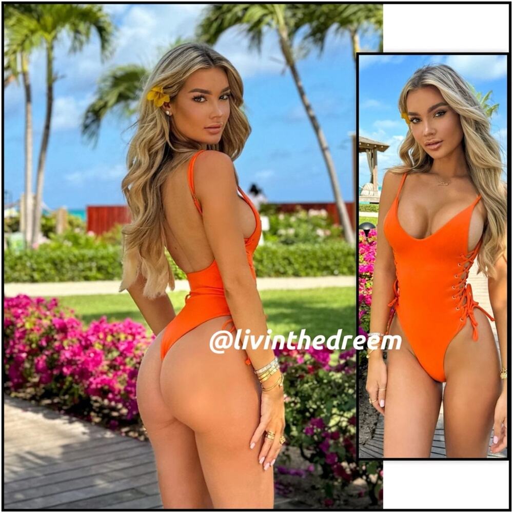 BERRY BEACHY ADELE ONE PIECE- ORANGE L